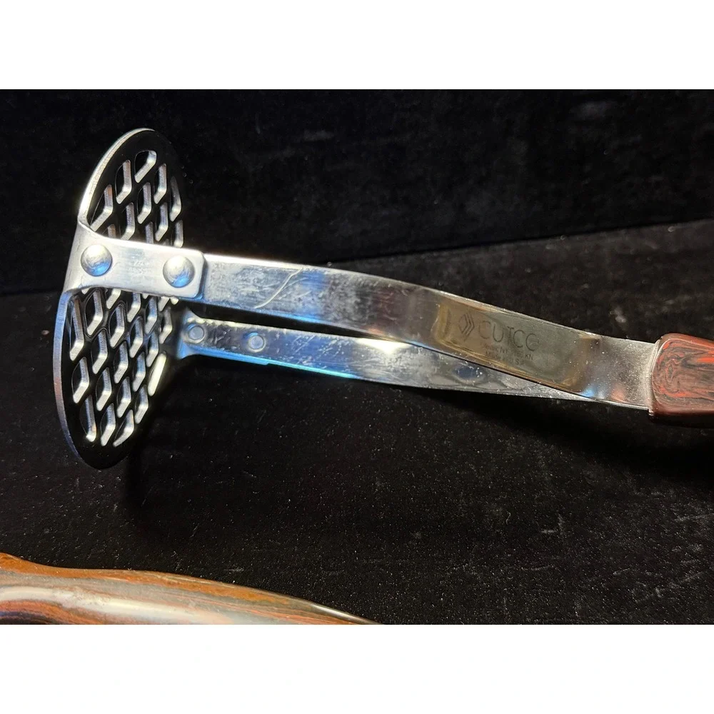 Vintage Cutco Kitchen Tools Set: Potato Masher 1150 KN & Carving Fork 1027 USA